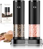 Electric Salt and Pepper Grinder Set